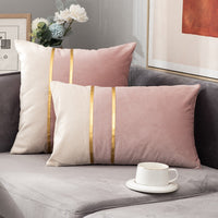 HKM-863123 Velvet Sofa Pillowcase for Bedside and Living Room - Stylish and Comfortable Waist Support