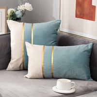 HKM-863123 Velvet Sofa Pillowcase for Bedside and Living Room - Stylish and Comfortable Waist Support