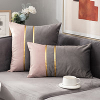HKM-863123 Velvet Sofa Pillowcase for Bedside and Living Room - Stylish and Comfortable Waist Support
