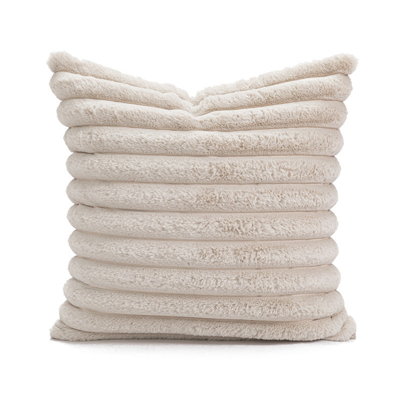 HKM-863187 Nordic Style Solid Color Geometric Design Pillow Cover - 30x50cm & 45x45cm Options