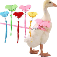 HKM-863315 Adjustable Pet Harness with Wing Design and Traction Leash for Small Animals