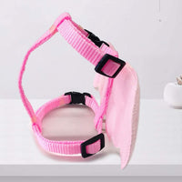 HKM-863315 Adjustable Pet Harness with Wing Design and Traction Leash for Small Animals