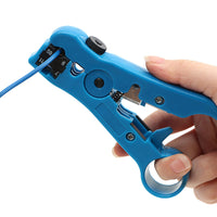 HKM-863315 Automatic Wire Stripper and Cutter Tool with Adjustable Blade Depth and Built-in Spring Mechanism