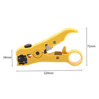 HKM-863315 Automatic Wire Stripper and Cutter Tool with Adjustable Blade Depth and Built-in Spring Mechanism