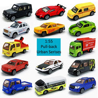 HKM-863379 1/55 Scale Pull Back Diecast Alloy Car Model Toy Set for Kids