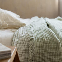 HKM-863443 Four-Layer Cotton Gauze Blanket - Summer Throw, 130cm x 170cm, Available in Multiple Colors