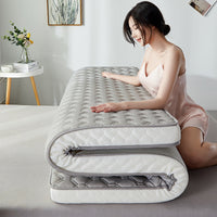 HKM-863443 High Rebound 3D Stereo Latex Mat Tatami Mattress with Lamb Wool Fabric and Breathable Design