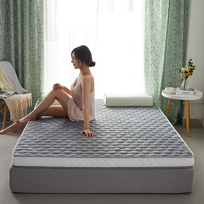 HKM-863443 High Rebound 3D Stereo Latex Mat Tatami Mattress with Lamb Wool Fabric and Breathable Design