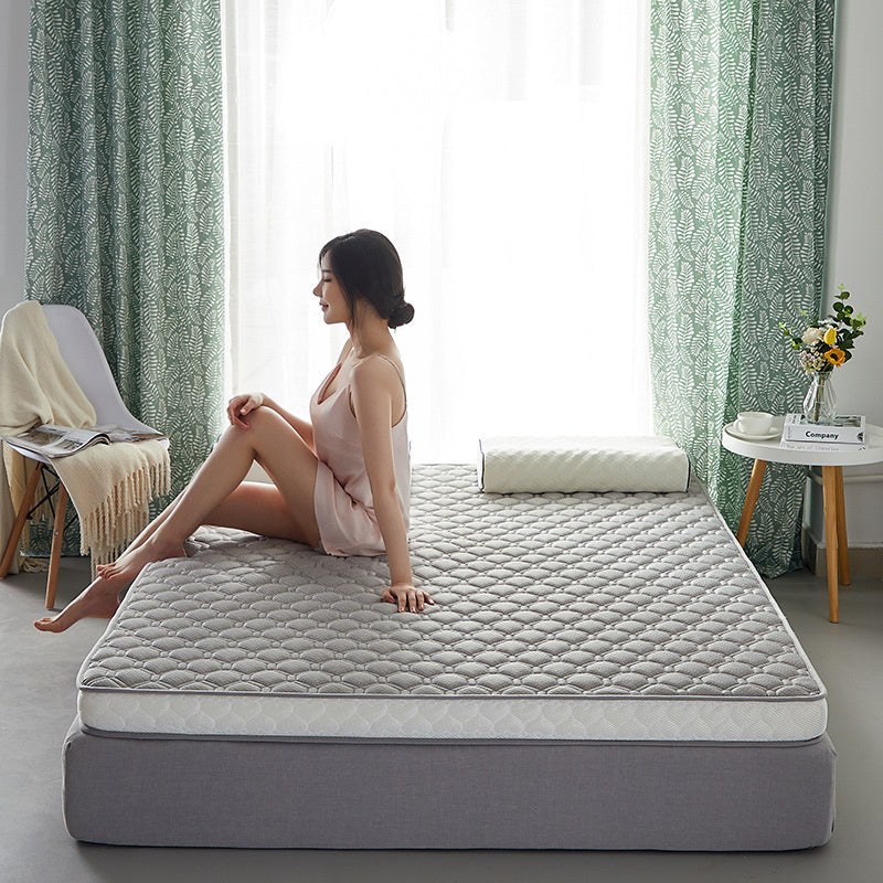 HKM-863443 High Rebound 3D Stereo Latex Mat Tatami Mattress with Lamb Wool Fabric and Breathable Design