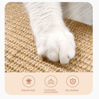 HKM-863507 Sisal Cat Claw Grinding Pad - Anti-Scratch Protection for Sofas (Multiple Sizes Available)