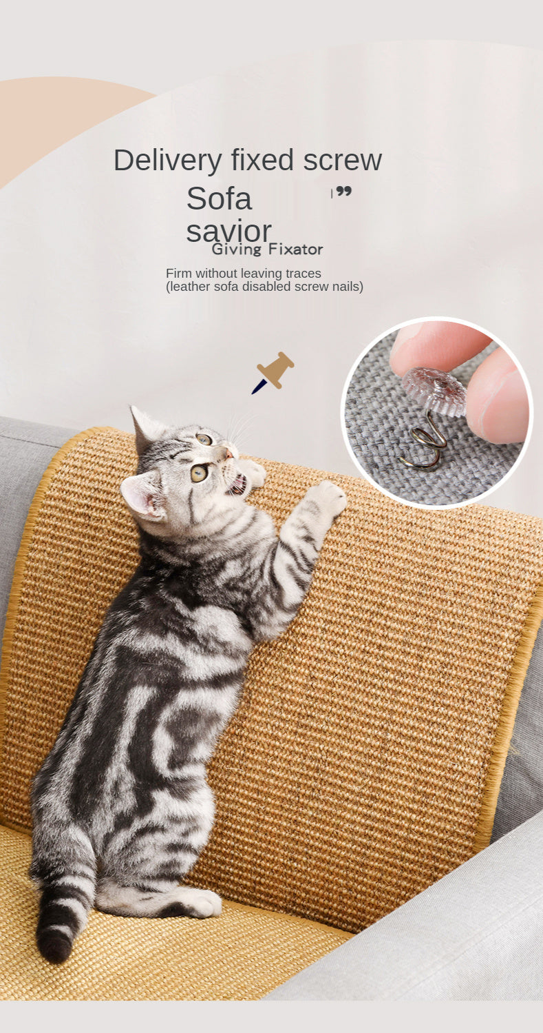 HKM-863507 Sisal Cat Claw Grinding Pad - Anti-Scratch Protection for Sofas (Multiple Sizes Available)