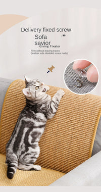 HKM-863507 Sisal Cat Claw Grinding Pad - Anti-Scratch Protection for Sofas (Multiple Sizes Available)