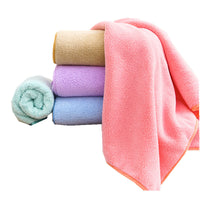 HKM-863699 Coral Velvet Soft Towel - Lightweight Polyester Blend, 35x75 cm