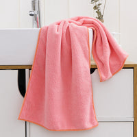 HKM-863699 Coral Velvet Soft Towel - Lightweight Polyester Blend, 35x75 cm