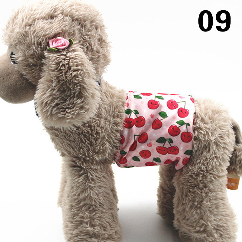 HKM-863955 Absorbent Dog Diapers with Fun Prints for Males - Waterproof TPU Material, Multiple Sizes