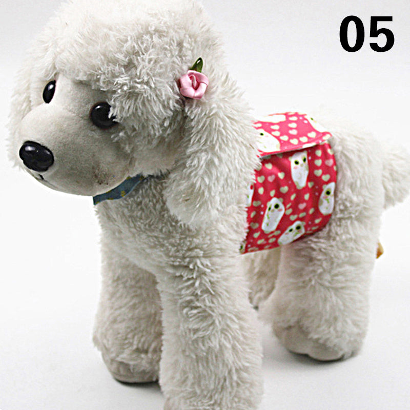 HKM-863955 Absorbent Dog Diapers with Fun Prints for Males - Waterproof TPU Material, Multiple Sizes