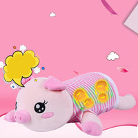 HKM-863955 Multi-Functional Plush Massage Pillow with 8 Massage Heads and Timer Control for Neck, Back, and Legs