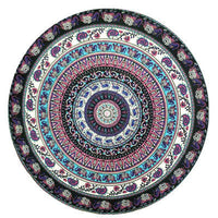HKM-863955 Round Beach Towel in Blue and Red Chiffon Material