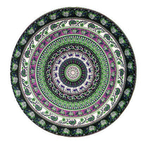 HKM-863955 Round Beach Towel in Blue and Red Chiffon Material
