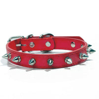 HKM-864147 Multicolor Soft PU Leather Dog Collar with Breakaway Buckle and Bling Details