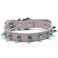 HKM-864147 Multicolor Soft PU Leather Dog Collar with Breakaway Buckle and Bling Details