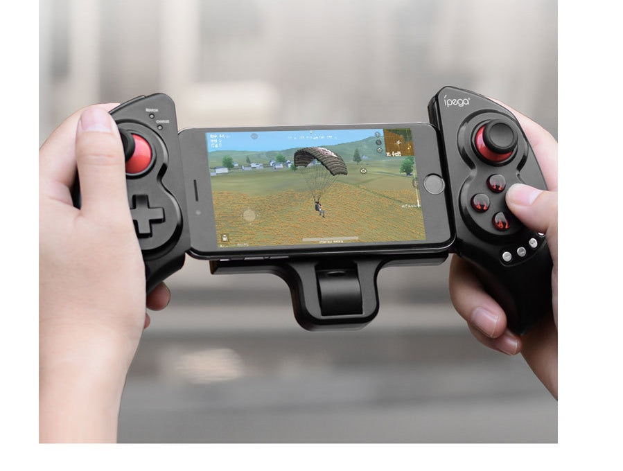 HKM-864147 Wireless Bluetooth Game Controller with Telescopic Stand for Mobile Phones and Tablets – Compatible with Android and iOS