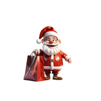 HKM-864211 Acrylic Santa Claus Pendant for Festive Atmosphere Decoration - 8CM