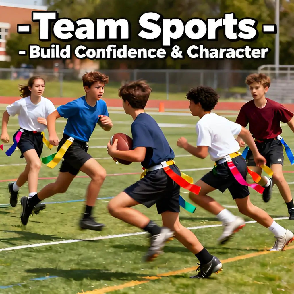 HKM-864531 Adjustable Detachable Flag Football Belts with Air Buckle and Colorful Ribbons for Training