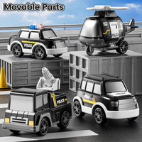HKM-864915 5-in-1 Friction Power Police Truck Toy for Toddlers Ages 2-13