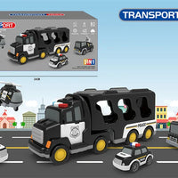 HKM-864915 5-in-1 Friction Power Police Truck Toy for Toddlers Ages 2-13