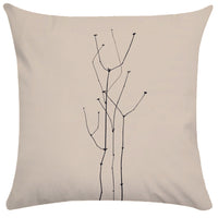 HKM-865107 Abstract Female Geometric Plush Pillowcase