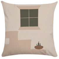 HKM-865107 Abstract Female Geometric Plush Pillowcase
