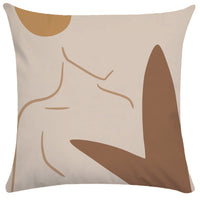 HKM-865107 Abstract Female Geometric Plush Pillowcase
