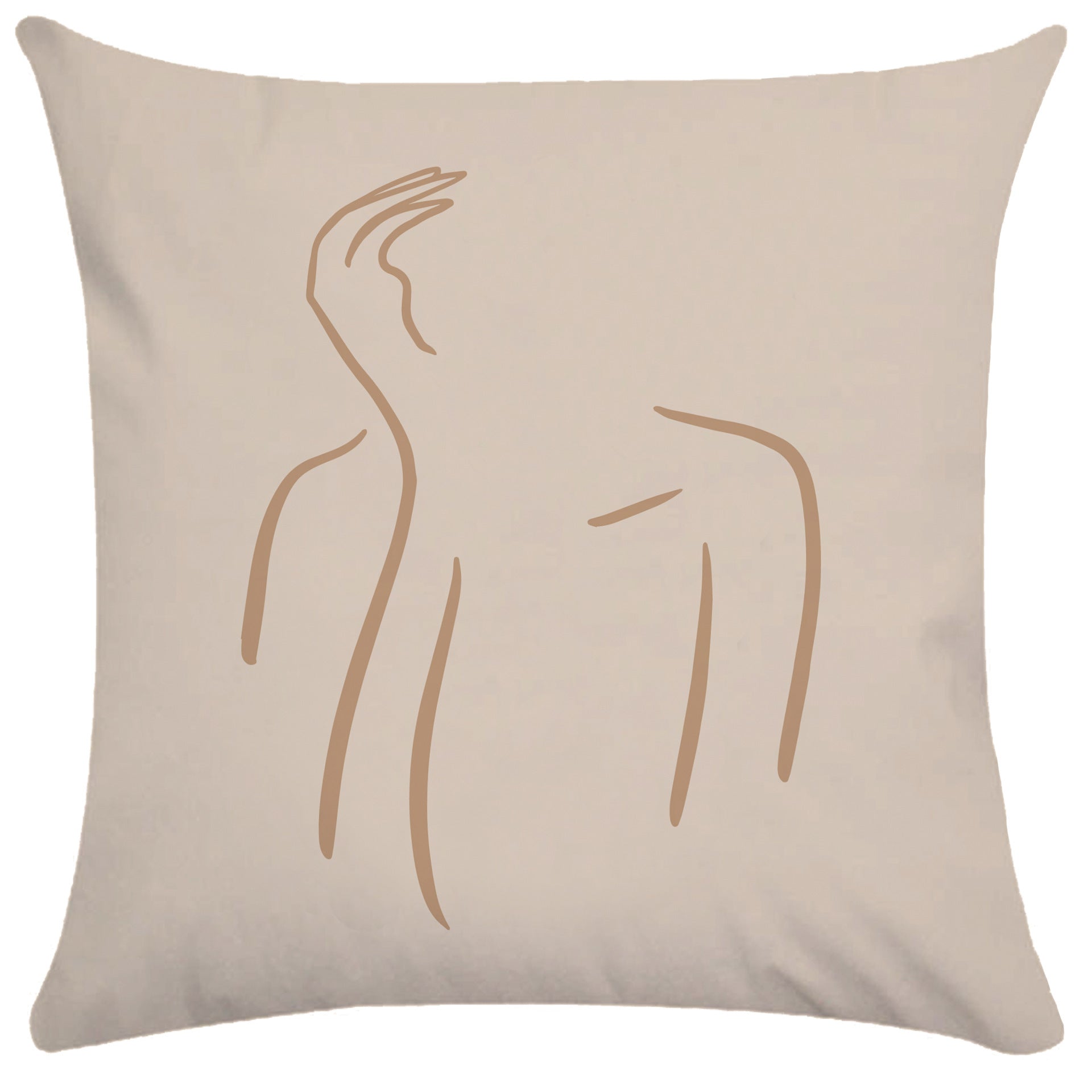 HKM-865107 Abstract Female Geometric Plush Pillowcase