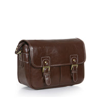 HKM-865299 One-Shoulder Camera Bag with High-Grade Canvas and PU Leather, Multiple Sizes Available