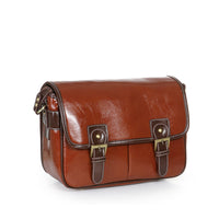 HKM-865299 One-Shoulder Camera Bag with High-Grade Canvas and PU Leather, Multiple Sizes Available