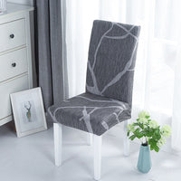 HKM-865491 Elastic Chair Cushion Cover for Home and Hotel – Modern Geometric Styles, Polyester Fiber, Versatile Use
