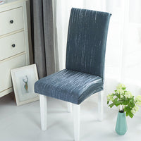 HKM-865491 Elastic Chair Cushion Cover for Home and Hotel – Modern Geometric Styles, Polyester Fiber, Versatile Use