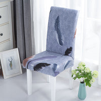 HKM-865491 Elastic Chair Cushion Cover for Home and Hotel – Modern Geometric Styles, Polyester Fiber, Versatile Use