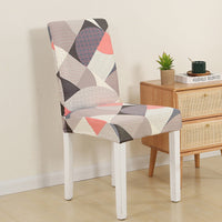 HKM-865491 Elastic Chair Cushion Cover for Home and Hotel – Modern Geometric Styles, Polyester Fiber, Versatile Use