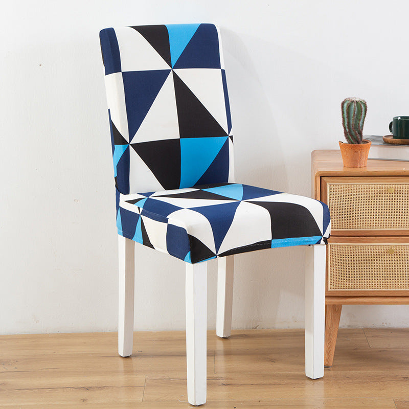 HKM-865491 Elastic Chair Cushion Cover for Home and Hotel – Modern Geometric Styles, Polyester Fiber, Versatile Use