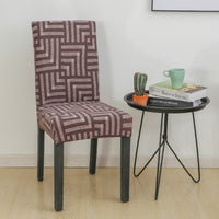 HKM-865491 Elastic Chair Cushion Cover for Home and Hotel – Modern Geometric Styles, Polyester Fiber, Versatile Use