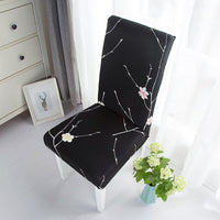 HKM-865491 Elastic Chair Cushion Cover for Home and Hotel – Modern Geometric Styles, Polyester Fiber, Versatile Use