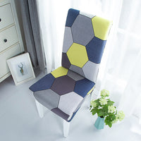 HKM-865491 Elastic Chair Cushion Cover for Home and Hotel – Modern Geometric Styles, Polyester Fiber, Versatile Use