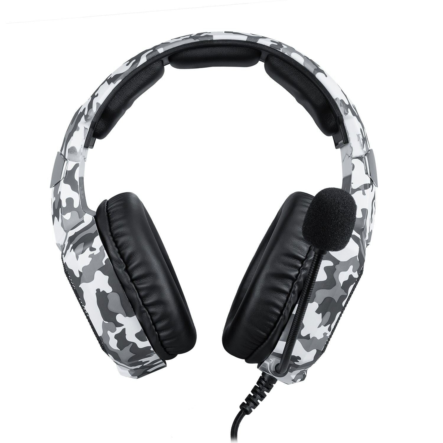 HKM-865491 K8 Camouflage Gaming Headphones with 3.5mm Plug for PS4, Xbox One, iPhone, and iPad
