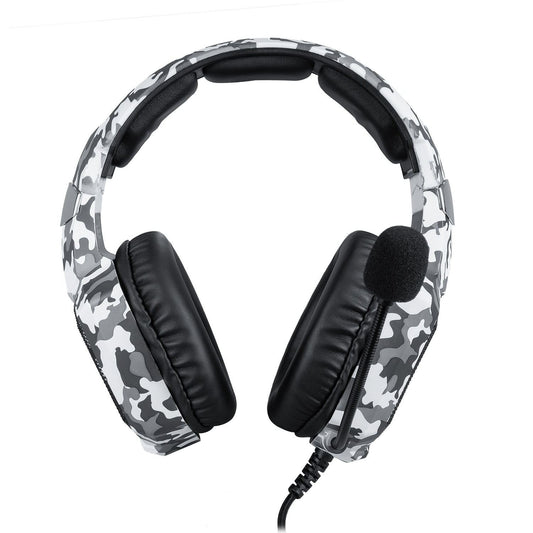 HKM-865491 K8 Camouflage Gaming Headphones with 3.5mm Plug for PS4, Xbox One, iPhone, and iPad