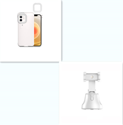 HKM-865491 Selfie Flash Mobile Phone Case with Fill Light and Adjustable Stand