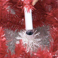 HKM-865555 6FT Bendable Santa Hat Style Artificial Christmas Tree with 1250 Branch Tips and 300 LED Lights