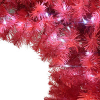 HKM-865555 6FT Bendable Santa Hat Style Artificial Christmas Tree with 1250 Branch Tips and 300 LED Lights