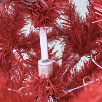 HKM-865555 6FT Bendable Santa Hat Style Artificial Christmas Tree with 1250 Branch Tips and 300 LED Lights